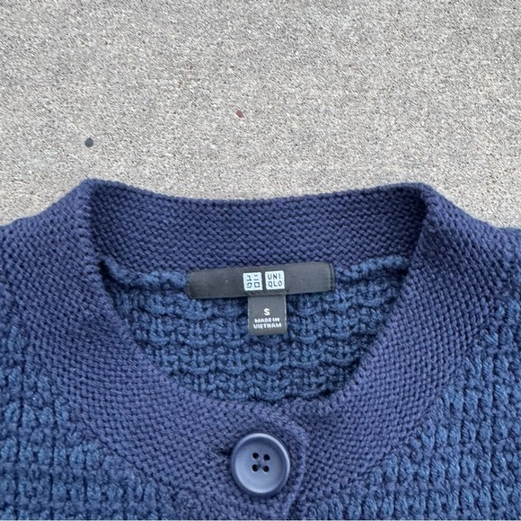 Uniqlo Knitted Short Jacket | Striped - Picture 6 of 7